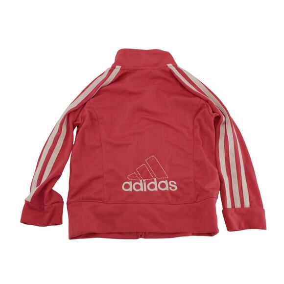 Adidas Kids Pink 3-Stripe Track Jacket Size 3T - Picture 2 of 7